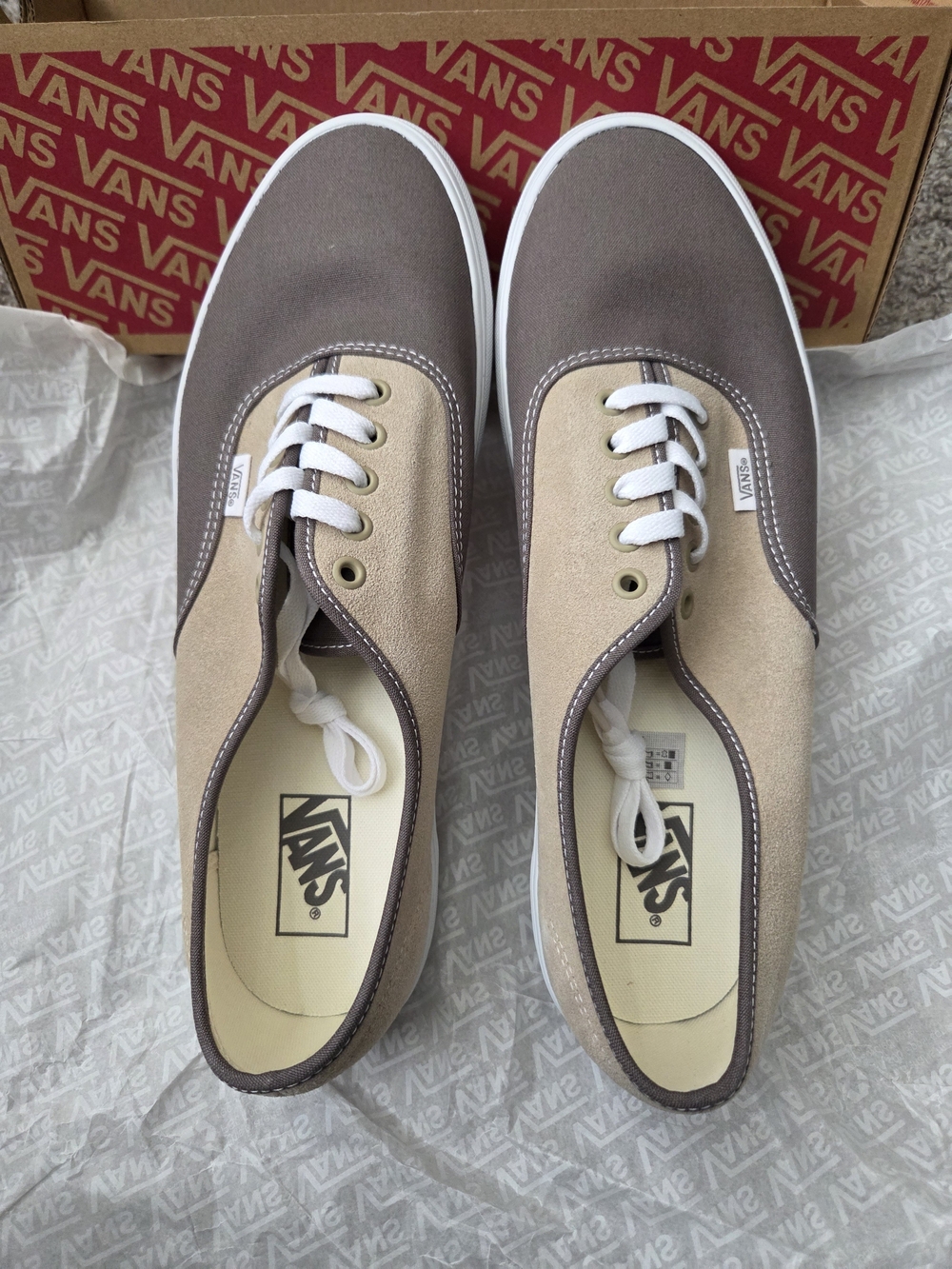 Vans Authentic Canvas/Suede — Block — Brown